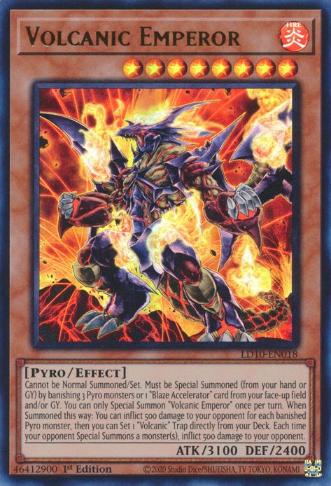 Volcanic Emperor [LD10-EN018] Ultra Rare | The CG Realm