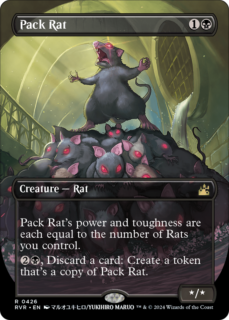 Pack Rat (Anime Borderless) [Ravnica Remastered] | The CG Realm