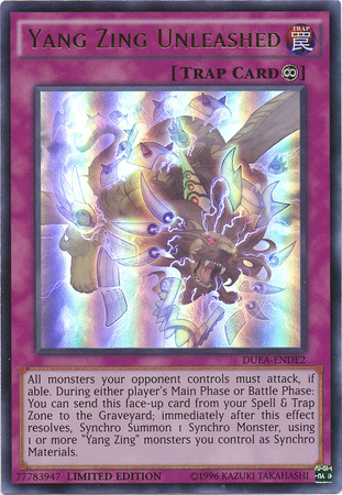 Yang Zing Unleashed [DUEA-ENDE2] Ultra Rare | The CG Realm