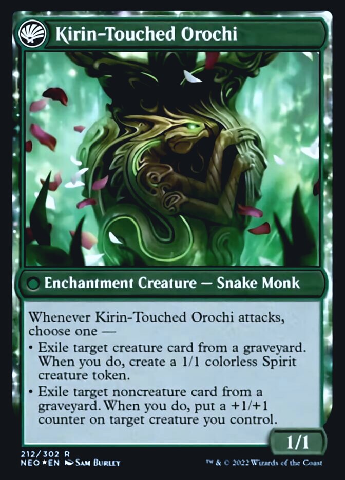 Teachings of the Kirin (PRE-212) - Kamigawa: Neon Dynasty Promos: (fandfc, enchantment) Foil