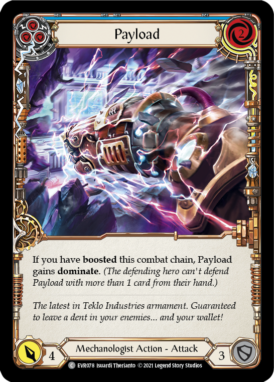 Payload (Blue) [EVR078] (Everfest)  1st Edition Rainbow Foil | The CG Realm
