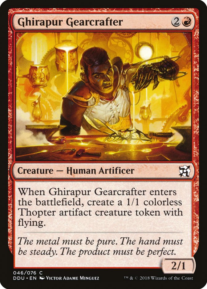 Ghirapur Gearcrafter [Duel Decks: Elves vs. Inventors] | The CG Realm