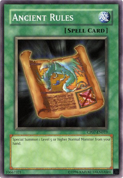 Ancient Rules [CP07-EN019] Common | The CG Realm