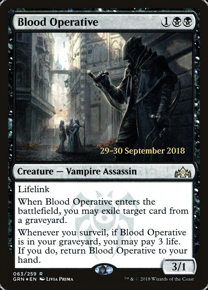 Blood Operative [Guilds of Ravnica Prerelease Promos] | The CG Realm