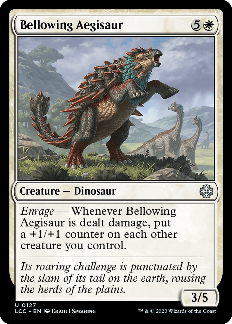 Bellowing Aegisaur [The Lost Caverns of Ixalan Commander] | The CG Realm
