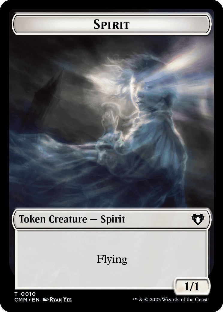 Spirit (0010) // Satyr Double-Sided Token [Commander Masters Tokens] | The CG Realm