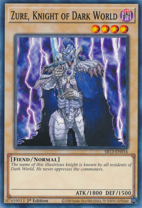 Zure, Knight of Dark World [SR13-EN016] Common | The CG Realm