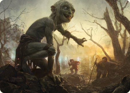 Smeagol, Helpful Guide Art Card [The Lord of the Rings: Tales of Middle-earth Art Series] | The CG Realm