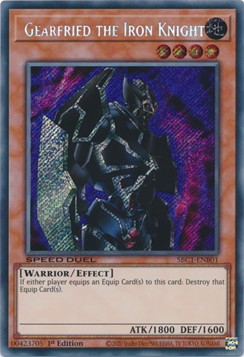 Gearfried the Iron Knight [SBC1-ENB01] Secret Rare | The CG Realm