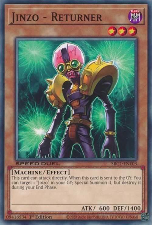 Jinzo - Returner [SBC1-ENE03] Common | The CG Realm