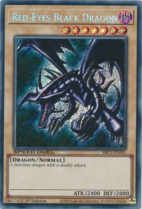 Red-Eyes Black Dragon [SBC1-ENF01] Secret Rare | The CG Realm
