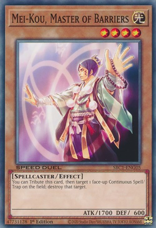 Mei-Kou, Master of Barriers [SBC1-ENG05] Common | The CG Realm
