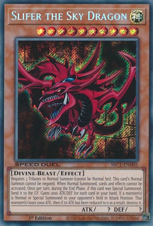 Slifer the Sky Dragon [SBC1-ENH01] Secret Rare | The CG Realm