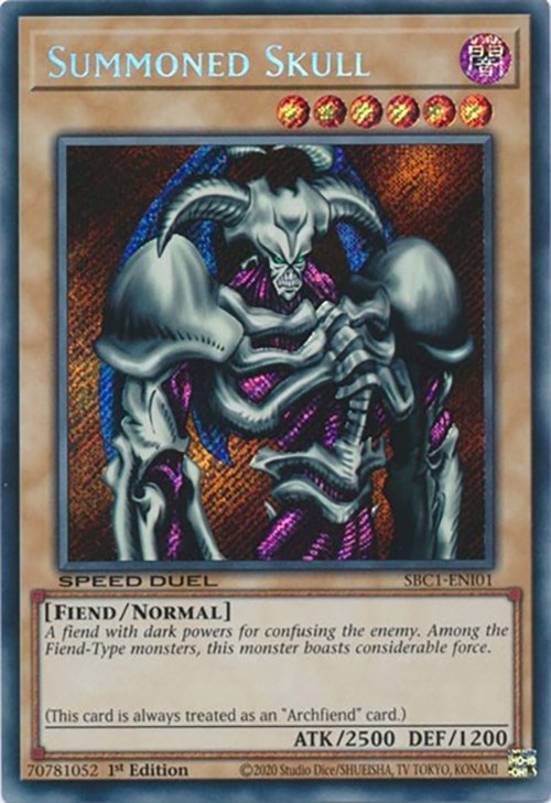 Summoned Skull [SBC1-ENI01] Secret Rare | The CG Realm