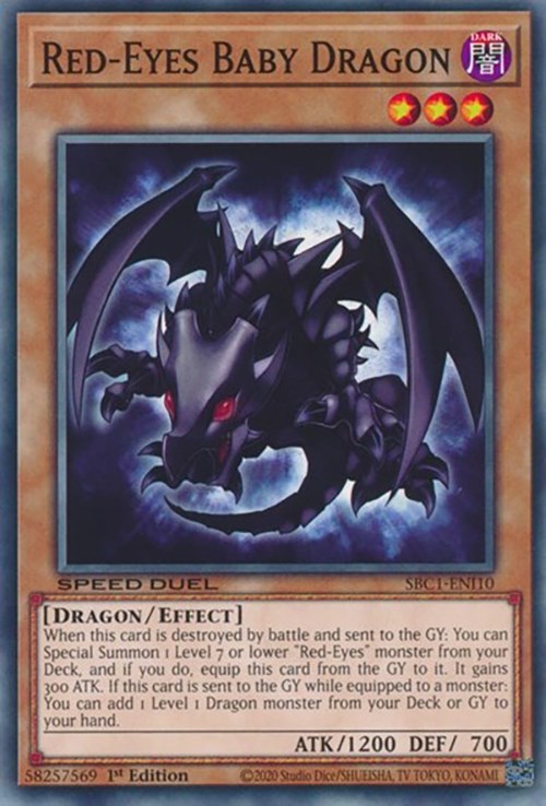 Red-Eyes Baby Dragon [SBC1-ENI10] Common | The CG Realm