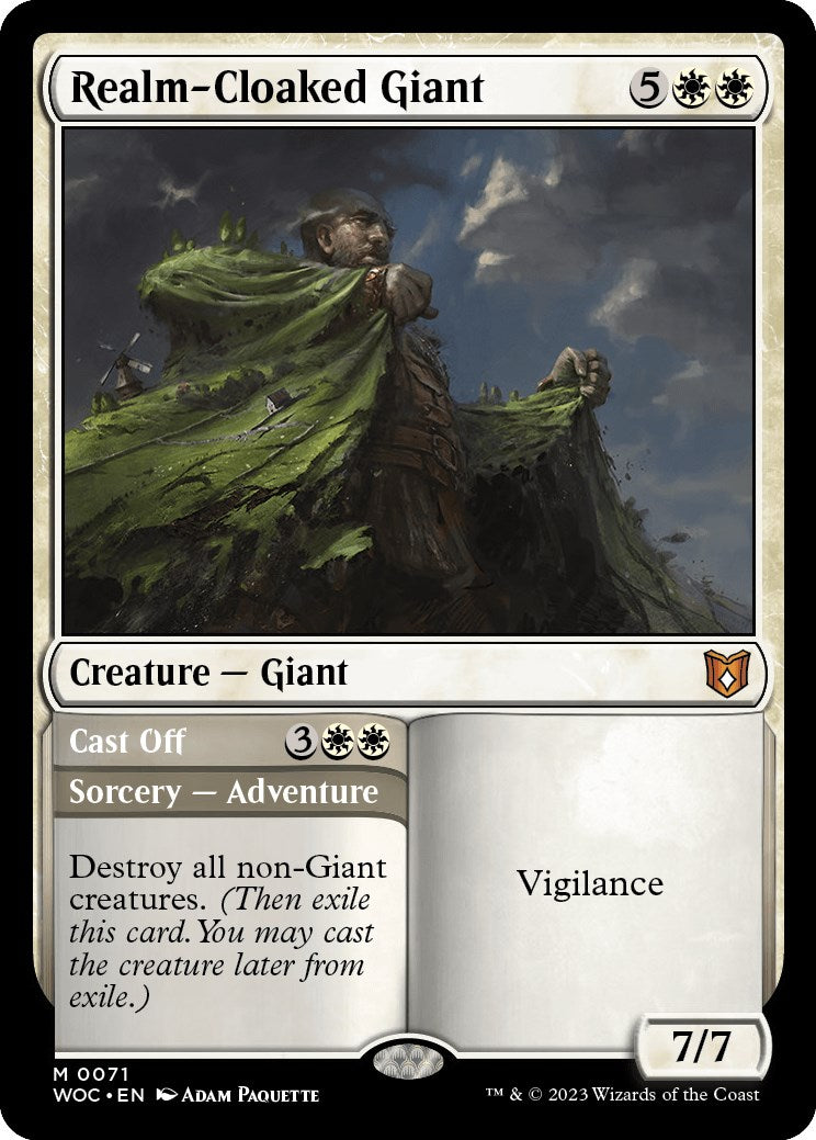 Realm-Cloaked Giant // Cast Off [Wilds of Eldraine Commander] | The CG Realm