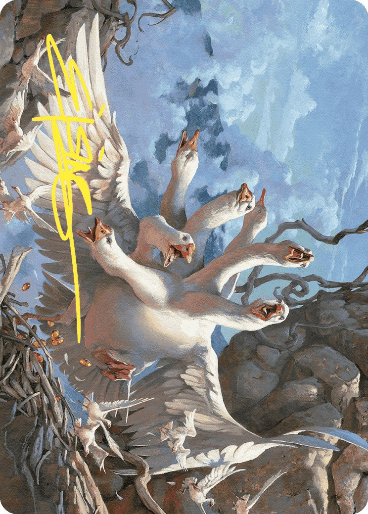 The Goose Mother Art Card (Gold-Stamped Signature) [Wilds of Eldraine Art Series] | The CG Realm