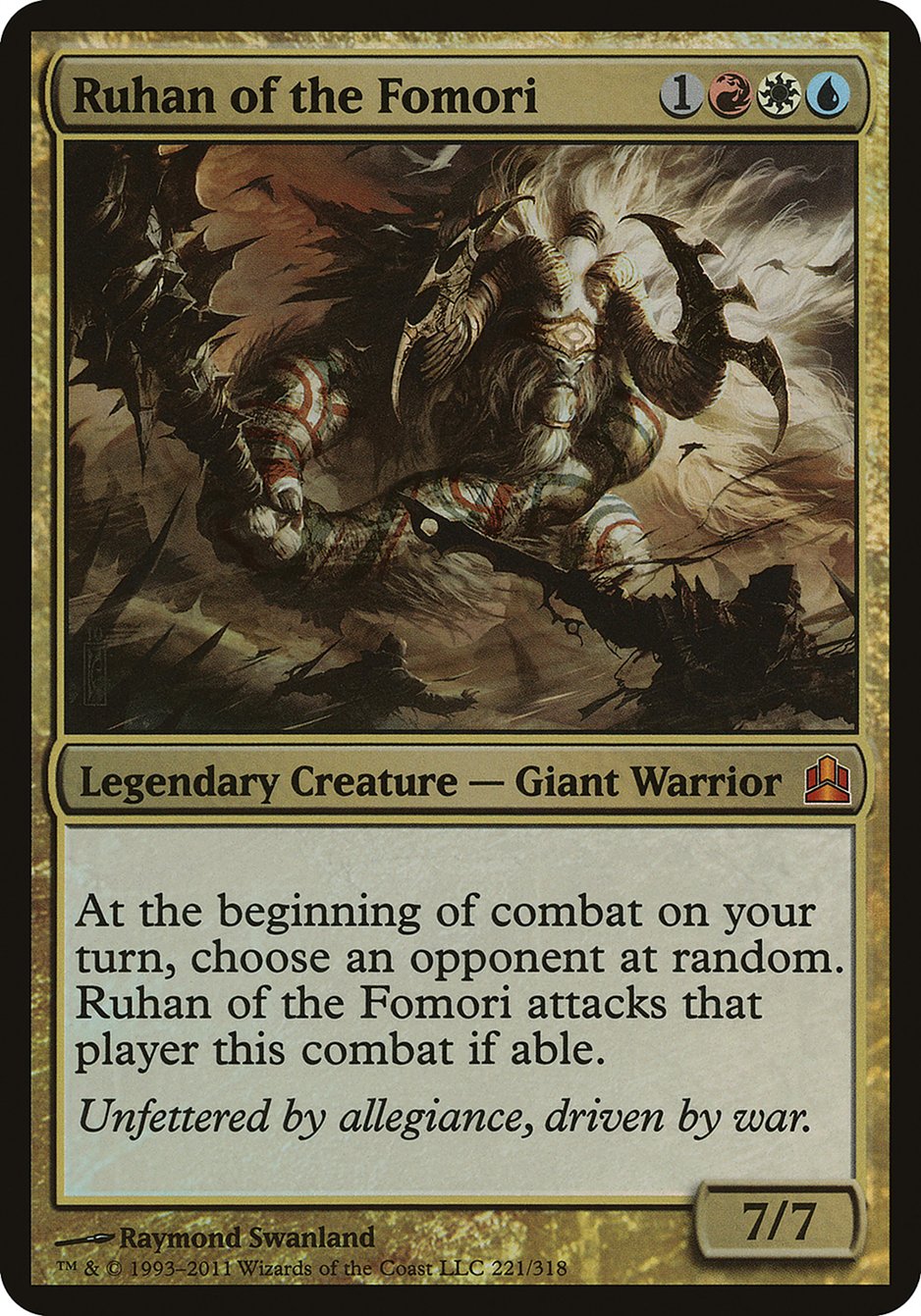 Ruhan of the Fomori (Oversized) [Commander 2011 Oversized] | The CG Realm