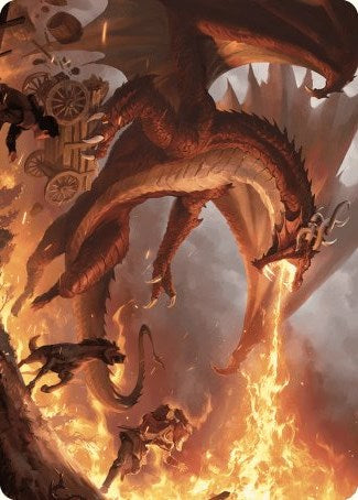 Realm-Scorcher Hellkite Art Card [Wilds of Eldraine Art Series] | The CG Realm
