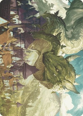Beanstalk Wurm Art Card [Wilds of Eldraine Art Series] | The CG Realm