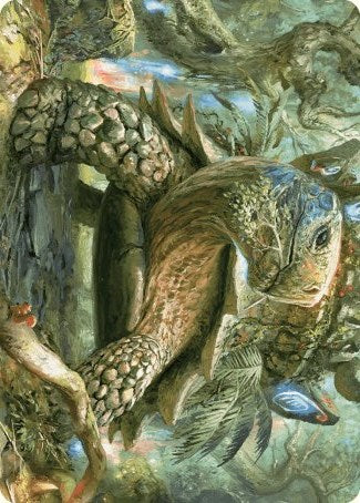 Blossoming Tortoise Art Card [Wilds of Eldraine Art Series] | The CG Realm