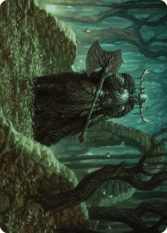 Mosswood Dreadknight Art Card [Wilds of Eldraine Art Series] | The CG Realm