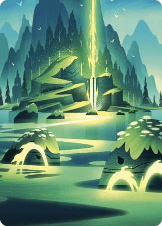 Leyline of Abundance Art Card [Wilds of Eldraine Art Series] | The CG Realm