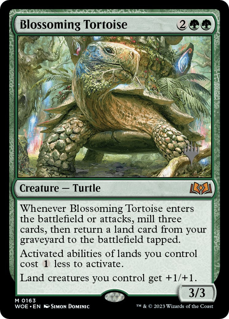 Blossoming Tortoise (Promo Pack) [Wilds of Eldraine Promos] | The CG Realm