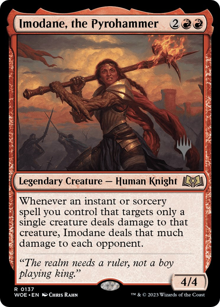 Imodane, the Pyrohammer (Promo Pack) [Wilds of Eldraine Promos] | The CG Realm