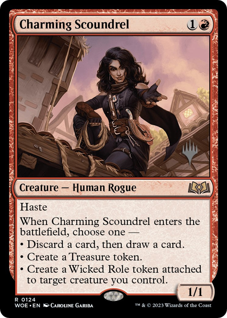 Charming Scoundrel (Promo Pack) [Wilds of Eldraine Promos] | The CG Realm