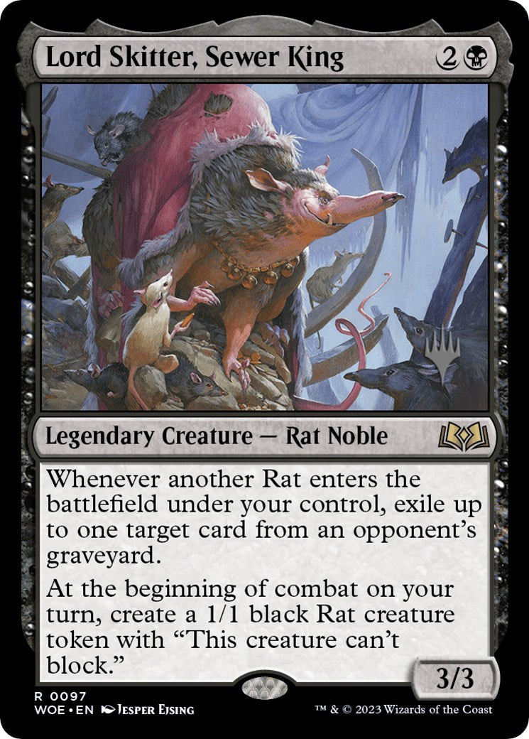 Lord Skitter, Sewer King (Promo Pack) [Wilds of Eldraine Promos] | The CG Realm