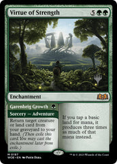 Virtue of Strength // Garenbrig Growth (Promo Pack) [Wilds of Eldraine Promos] | The CG Realm