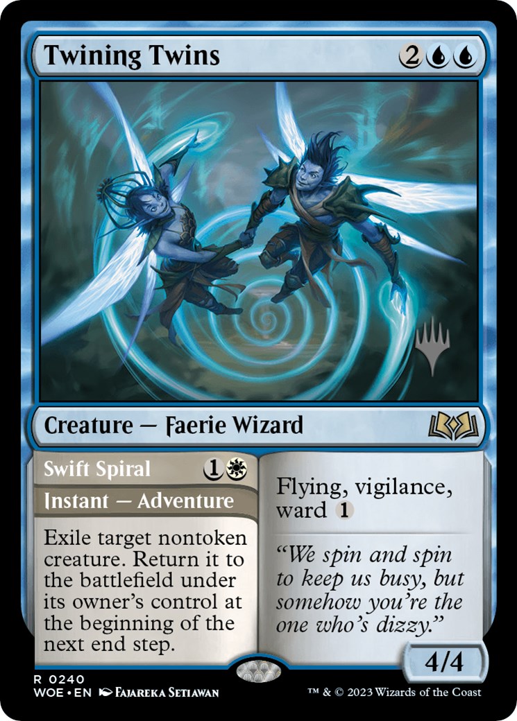 Twining Twins // Swift Spiral (Promo Pack) [Wilds of Eldraine Promos] | The CG Realm