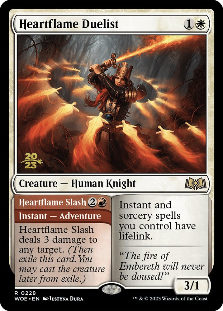 Heartflame Duelist // Heatflame Duelist (Promo Pack) [Wilds of Eldraine Promos] | The CG Realm