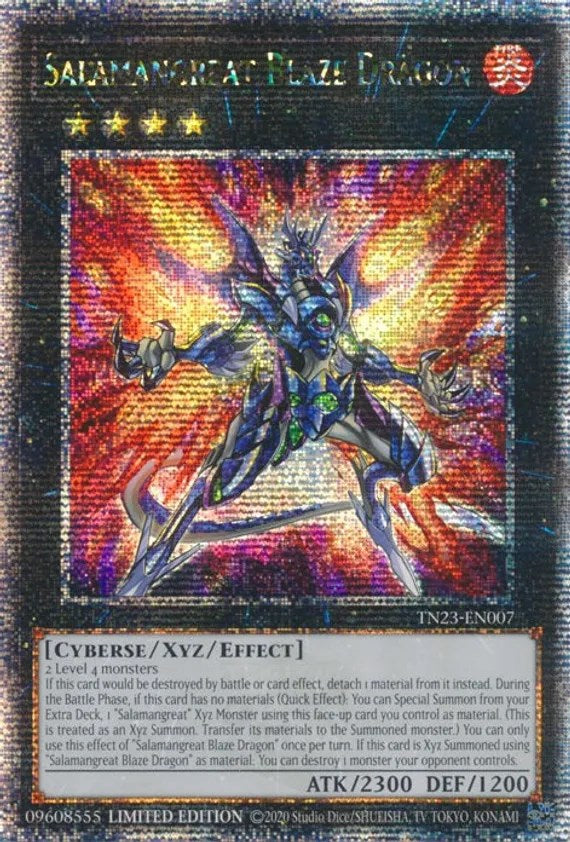 Salamangreat Blaze Dragon [TN23-EN007] Quarter Century Secret Rare | The CG Realm