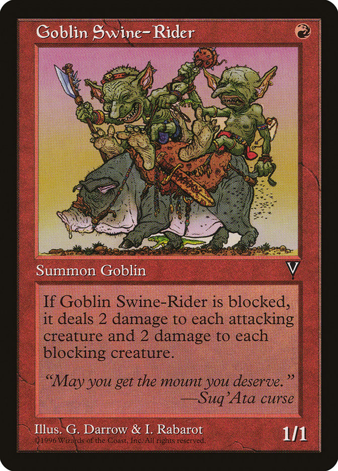 Goblin Swine-Rider [Visions] | The CG Realm