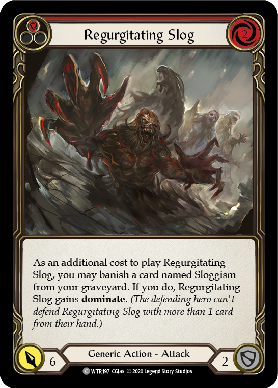 Regurgitating Slog (Red) [U-WTR197] (Welcome to Rathe Unlimited)  Unlimited Rainbow Foil | The CG Realm