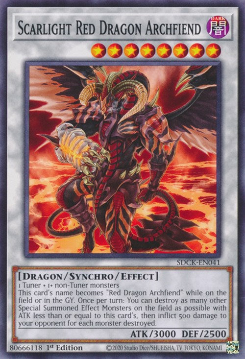 Scarlight Red Dragon Archfiend [SDCK-EN041] Common | The CG Realm