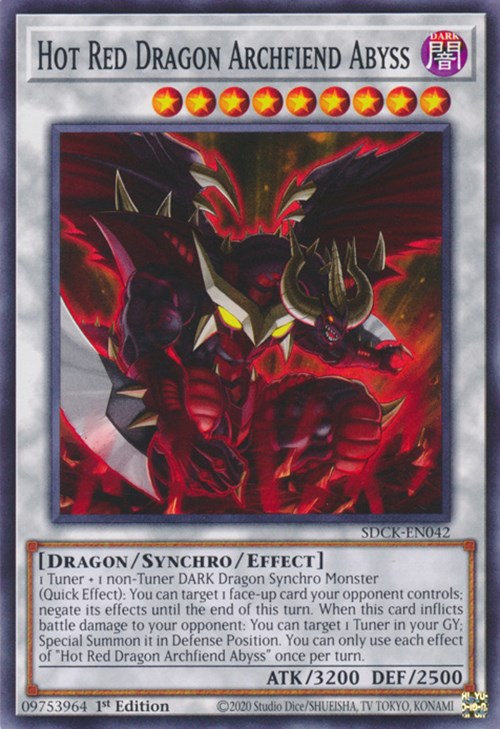 Hot Red Dragon Archfiend Abyss [SDCK-EN042] Common | The CG Realm