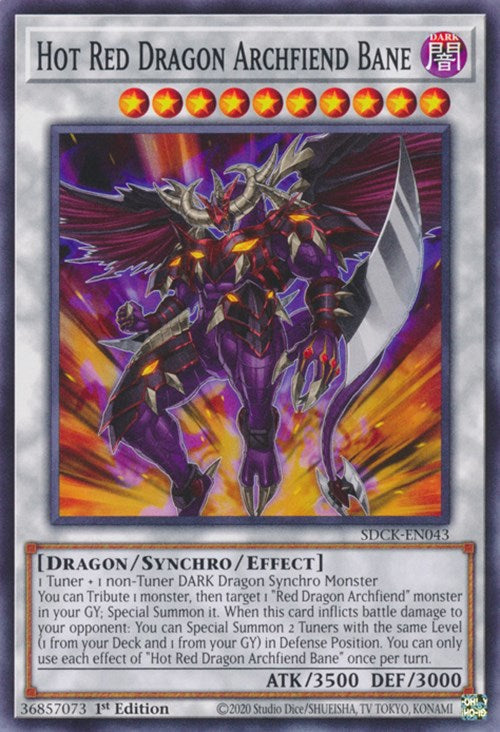 Hot Red Dragon Archfiend Bane [SDCK-EN043] Common | The CG Realm