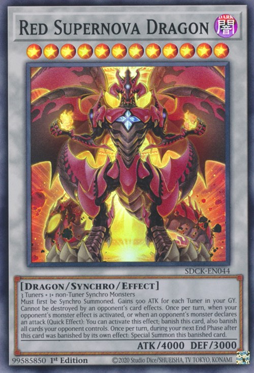 Red Supernova Dragon [SDCK-EN044] Super Rare | The CG Realm