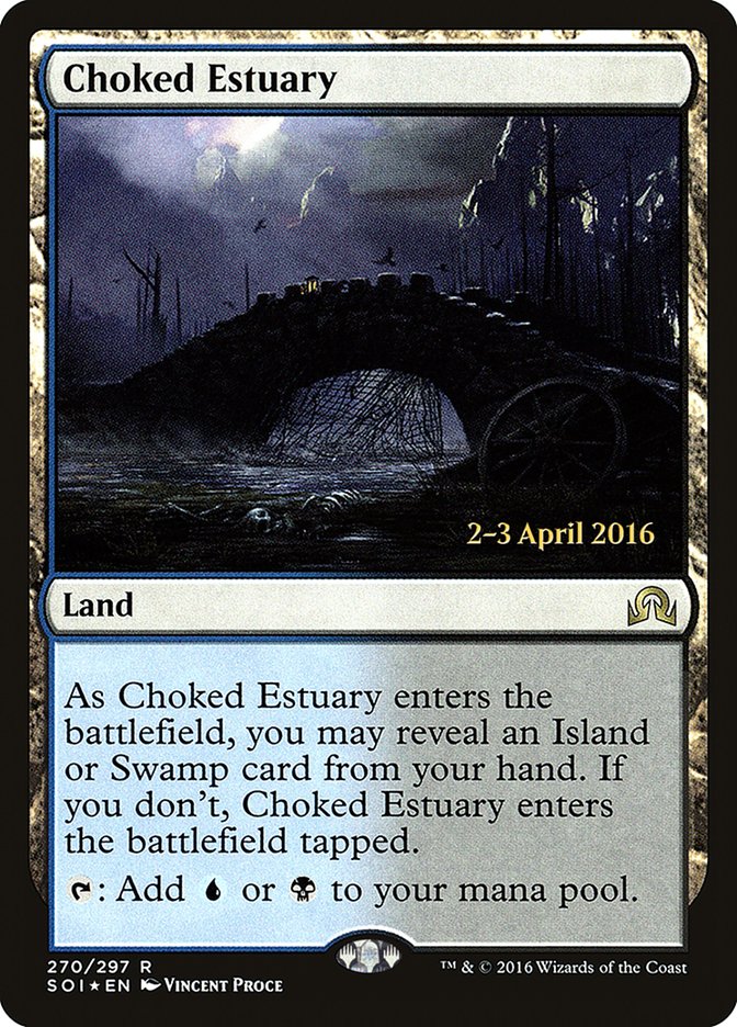 Choked Estuary [Shadows over Innistrad Prerelease Promos] | The CG Realm