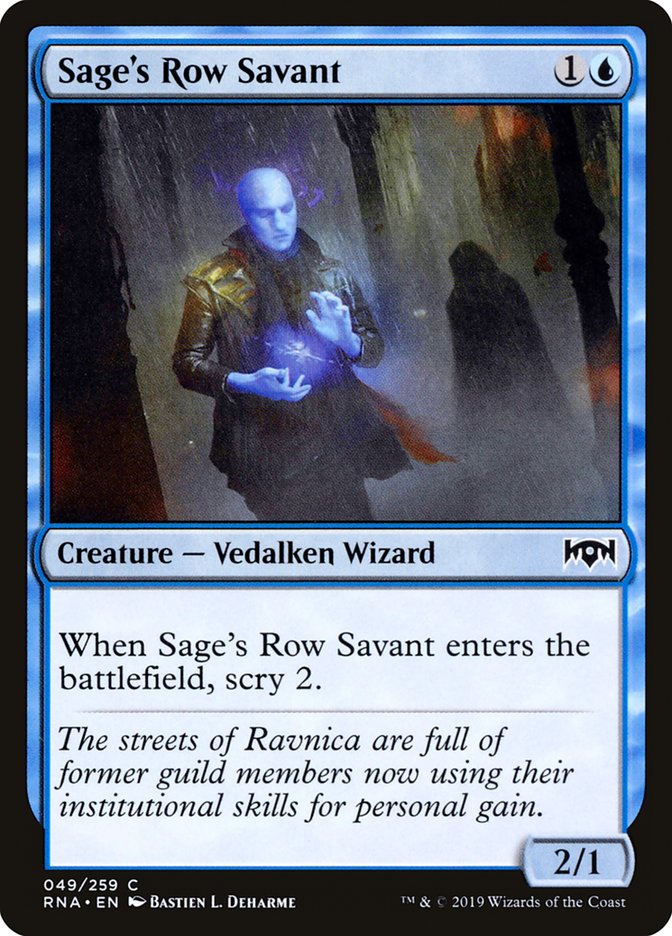 Sage's Row Savant [Ravnica Allegiance] | The CG Realm