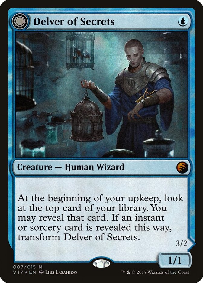 Delver of Secrets (V17-007) - From the Vault: Transform: (Double Faced Transform) Foil