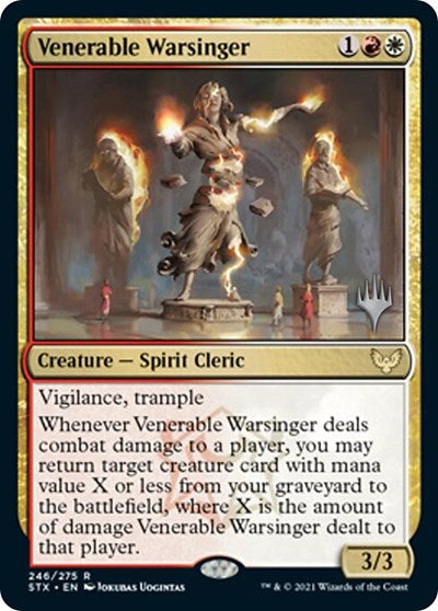 Venerable Warsinger (Promo Pack) [Strixhaven: School of Mages Promos] | The CG Realm