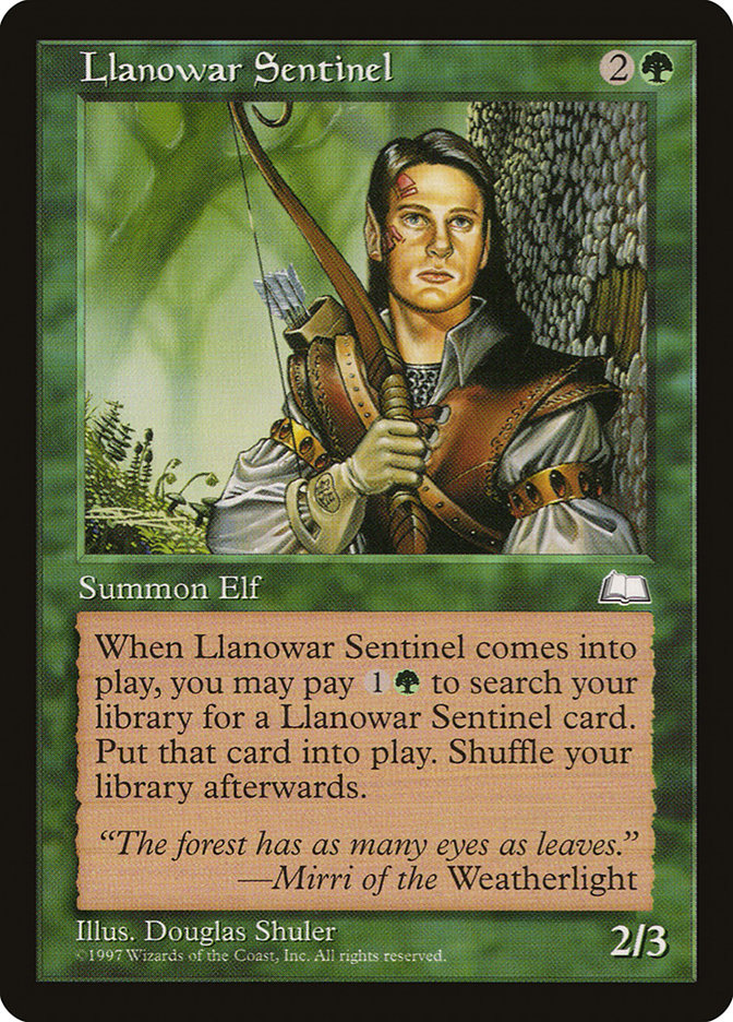 Llanowar Sentinel [Weatherlight] | The CG Realm