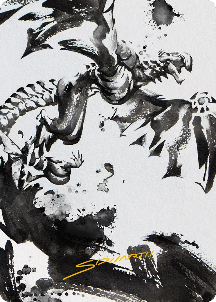 Quicksilver Fisher Art Card (Gold-Stamped Signature) [Phyrexia: All Will Be One Art Series] | The CG Realm