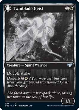Twinblade Geist (DBL-307) - Innistrad: Double Feature: (Double Faced Transform)