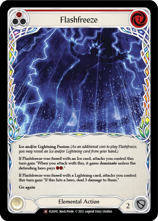 Flashfreeze [U-ELE092] (Tales of Aria Unlimited)  Unlimited Rainbow Foil | The CG Realm