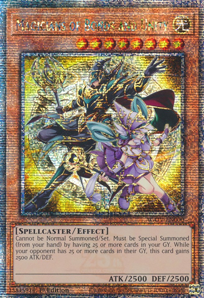 Magicians of Bonds and Unity (Quarter Century Secret Rare) [AGOV-EN000] Quarter Century Secret Rare | The CG Realm